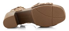 Tom Tailor Dámske sandále 5399805 beige-silver (Veľkosť 41)