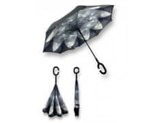 GGV  Obrátený dáždnik 102 cm modrá