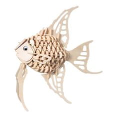 Woodcraft Woodcraft Drevené 3D puzzle zaťaté rybka