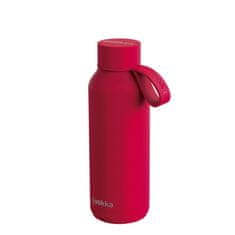 QUOKKA Quokka Solid, Nerezová fľaša / termoska s pútkom Cherry Red, 510ml, 40185