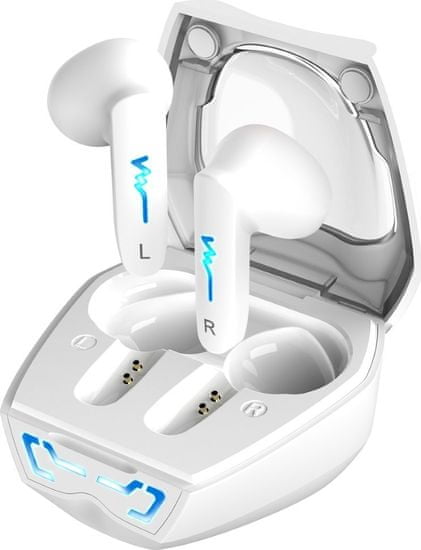 Genius bezdrátový headset TWS HS-M920BT/ bílý/ LED/ Bluetooth 5.0/ USB-C nabíjení
