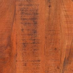 Vidaxl Konferenčný stolík Ø52x30 cm masívne hrubé mangovníkové drevo