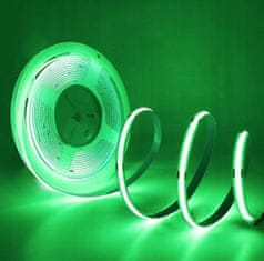 Berge LED pásik NEON COB homogénny - 12V - 5 m - zelený