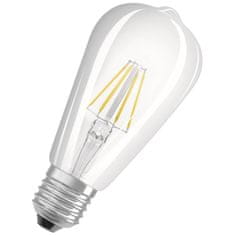 LEDVANCE Stmievateľná LED žiarovka E27 ST64 5,8W = 60W 806lm 4000K Neutrálna biela 300° CRI90 Filament Superior