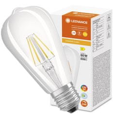LEDVANCE Stmievateľná LED žiarovka E27 ST64 5,8W = 60W 806lm 2700K Teplá biela 300° CRI90 Filament Superior