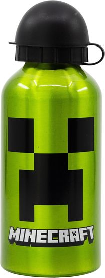 Stor Fľaša na pitie hliníková Minecraft 400ml