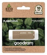 GoodRam 16GB USB Flash 3.0 UME3 ECO FRIENDLY hnedá