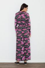 Figl Dámske maxi šaty Anghallo M567 čierno-fialová M