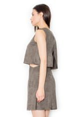 Figl Dámske mini šaty Elizase M461 olivová L