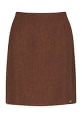 Figl Dámska mini sukňa Linevere M723 hnedá XL