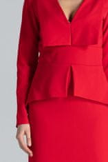 Lenitif Dámske mini šaty Nimrei K491 červená M