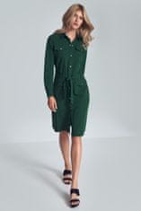 Figl Dámske košeľové šaty Astonnan M706 zelená XL