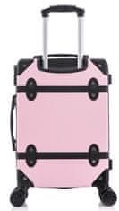 SEMI LINE Stredný kufor Vintage Pink/Black