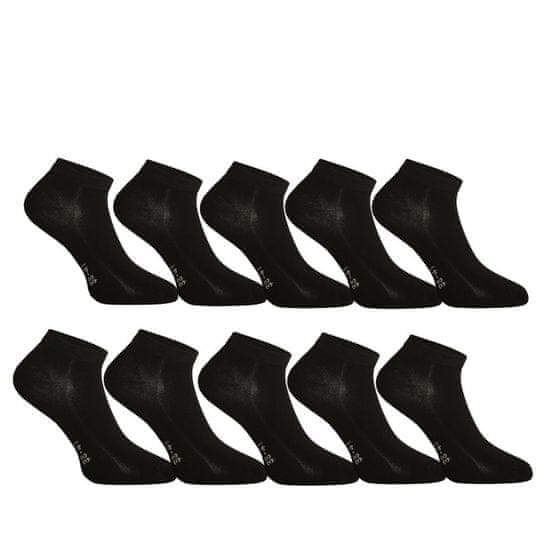 Gino 10PACK ponožky bambusové čierné (82005)