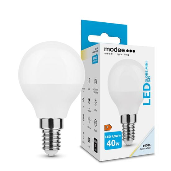 Modee Lighting LED žiarovka MINI G45 4,9W 6000K