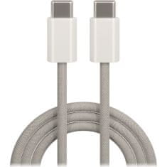 maXlife MXUC-06 nylonový kábel USB-C - USB-C 1,0 m 20W sivá (OEM0101125)