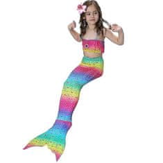 Surtep Kostým morskej panny 3-pack Rainbow, (Veľkosť 130)