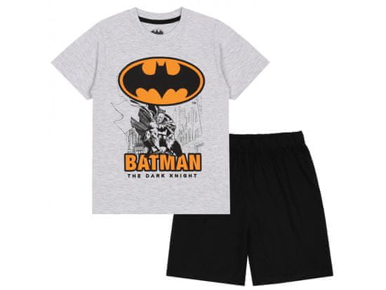 MARVEL COMICS Batman Chlapčenské sivočierne pyžamo s krátkym rukávom, letné pyžamo