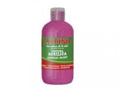 Alpino Fľaša akrylové farby do školy 250ml. magenta