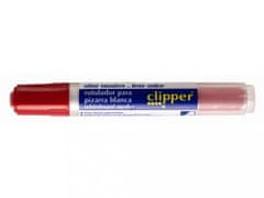 Alpino Clipper Popisovač na tabuli bez zápachu 12ks červená
