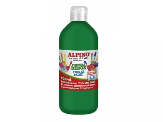 Alpino Fľaša prstových farieb 500 ml. zelená