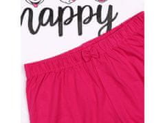 Disney Mickey Mouse Disney Bielo-ružové dievčenské pyžamo s krátkym rukávom, letné pyžamo 9 let 134 cm