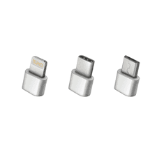 setty. SC-3W1N01 USB kábel 3v1 (USB, Lightning, USB-C, microUSB), biela (GSM113221)
