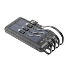setty. SLR-100 Solárna powerbanka 10000 mAh, čierna (GSM115778)