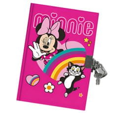 Disney Dievčenský zápisník so zámkom - Minnie Mouse/Heart