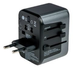 VERBATIM UTA-03 Universal Travel Adapter with 1 x USB-C PD 30W & QC 3.0 / 2 x USB-C / 2 x USB-A