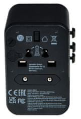 VERBATIM UTA-04 Universal Travel Adapter with 1 x USB-C PD 61W & QC 3.0 / 1 x USB-C / 3 x USB-A