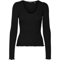 Vero Moda Dámsky sveter VMEVIE 10291652 Black (Veľkosť S)