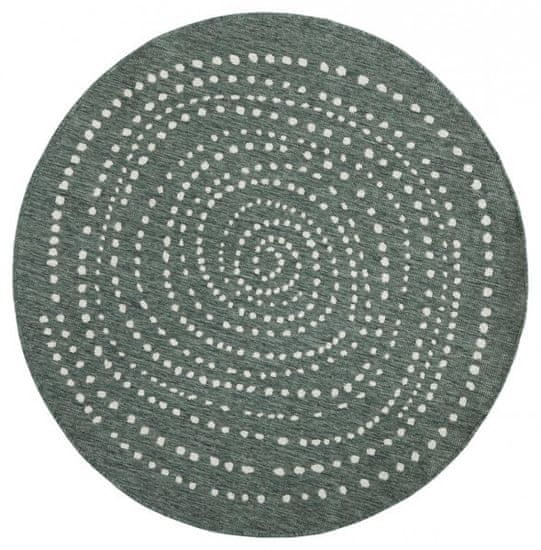 NORTHRUGS Kusový koberec Twin-Wendeteppiche 103111 grün creme – na von aj na doma