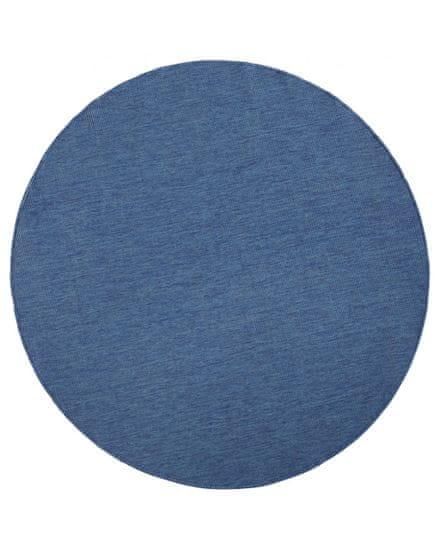 NORTHRUGS Kusový koberec Twin-Wendeteppiche 103100 blau creme kruh – na von aj na doma