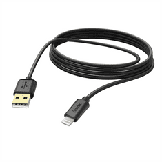 HAMA MFI USB nabíjací/ dátový kábel pre Apple s Lightning konektorom, 3 m, čierny