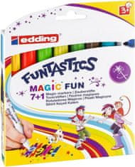 Edding Detské fixy Funtastics Magic Fun 13, sada 8 farieb pre menšie deti