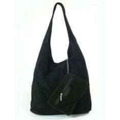Vera Pelle Kabelky každodenné čierna Zamsz Shopper Bag XL A4