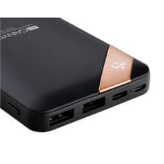 Canyon Powerbank Powerbank 10000 mAh, USB-C, s digitálnim displejem - černá