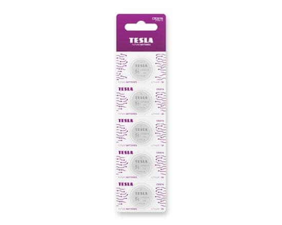 Tesla Batteries TESLA CR2016 Lithium 5ks blistr NEW