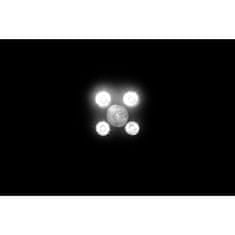 Kaxl LED priestorové svetlo 4xLED+1xLED s konvexnou šošovkou