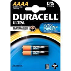 Duracell 2x ULTRA AAAA Alkalické Batérie E96 LR8D425 1.5V Blister