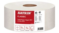 Katrin Papier toaletný JUMBO Classic 220 mm, 2-vrstvový, biely / 6 ks 