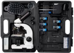 Bresser Mikroskop Junior Biolux SEL 40–1600x s kufríkom, biely