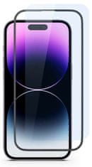 Spello Edge To Edge ochranné sklo pre iPhone 15 Pro - 2 ks s inštalačným rámčekom, 81312151000004