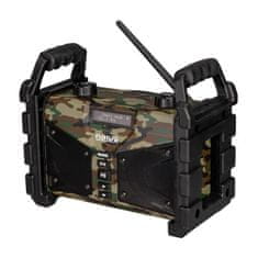 Narex 65406326 CBT 02 prenosné pracovné rádio s funkciou Bluetooth a Powerbanky Camouflage