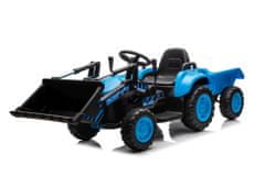 Lean-toys Batériový traktor s lyžicou BW-X002A modrý