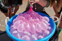 bHome Veľká vodná šmykľavka dvojitá s balónikmi