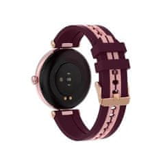 Canyon Chytré hodinky "Semifreddo SW-61", vínová-ružová-zlatá, CNS-SW61BR