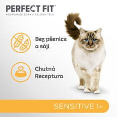 Perfect fit granule morčacie pre dospelé mačky s citlivým trávením 7kg