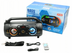 Bass Bluetooth reproduktor BoomBox s rádiom BASS